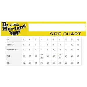dr martens 1460 size guide